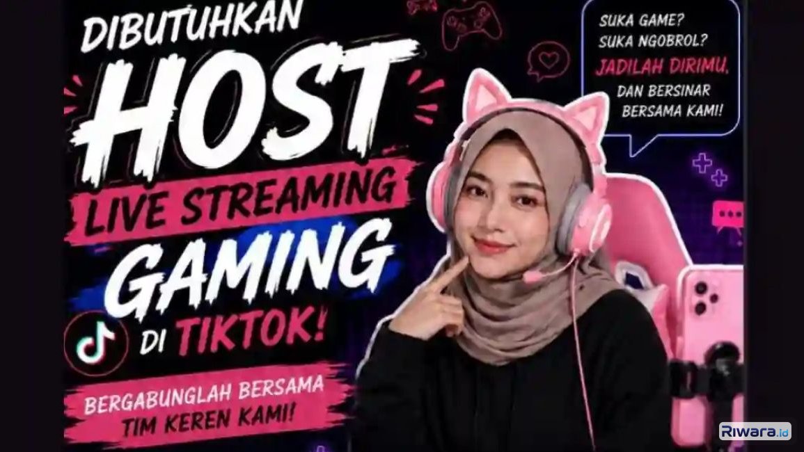 Lowongan host live streaming di TikTok